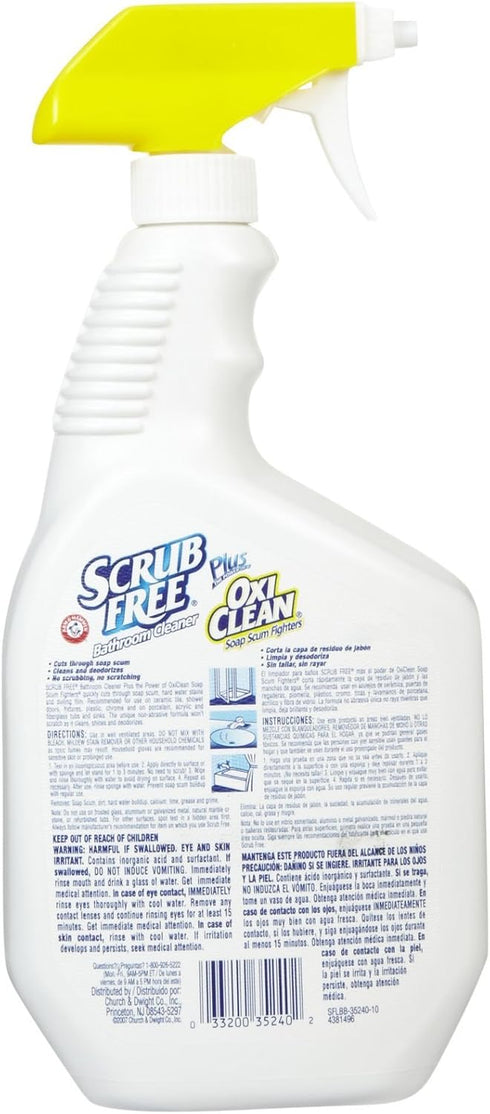 Scrub Free 32 oz 2 Soap Scum Cleaner - Lemon - - pk