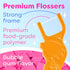 Kids Flossers 2 Pack (100 Total), Cute Animal Shapes, Floss Picks for Kids, Prevent Tooth Decay & Gum Disease, Bubble