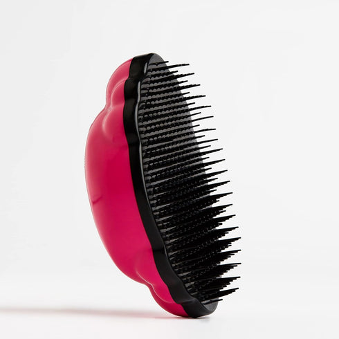 Knot Genie Detangling Hair Brush for Kids (Pink Relief) | Perfect for Curly Hair, Gently Separates Tangles, Leaves Hair