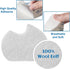 24 Pieces Foot Pads for Dancer, Self-Adhesive Felt Cushion Pads for Ball of Feet Pain Relief (White)