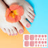 Maitys 352 Pieces Toenail Polish Stickers, 16 Sheets Adhesive Toe Nail Wraps with 2 Nail Files for DIY Manicure (Chic