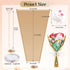 Pinsit 50 50 22 14 Inches PCS Flower Wrapping Paper for Bouquets with PCS Floral Card Holder Picks and Ribbons, Kraft