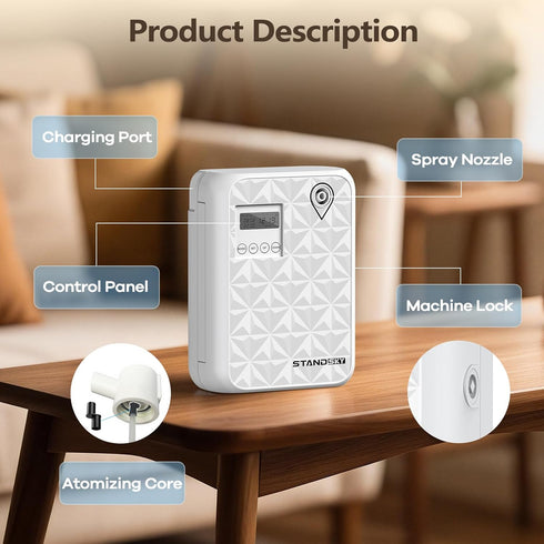 StandSky 3000 500mL Waterless Essential Oil Diffuser, Hotel Scent Diffuser, Essential Oil Diffuser Large Room Up