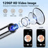 Ear Wax Removal, Ear Cleaner with Camera, Ears Wax Removal Kit with 1296P HD Ear Otoscope with 6 LED Lights, Earwax Removal Tool for iPhone, iPad & Android Smart Phones Black