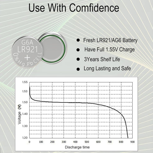 youchen 370 371 LR921 30 Pack AG6 LR920 SR920SW 1.5V Alkaline Button Battery Cell Watch Batteries