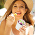 Ninehaoou 100 Pack Summer (6 oz) Ice Cream Cups with Dome Lids No Hole and Spoons Bulk Disposable Paper Dessert Bowls