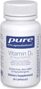 Pure Encapsulations Vitamin D3 25 mcg (1,000 IU) for Bone & Immune Health, 30 Capsules