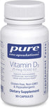 Pure Encapsulations Vitamin D3 25 mcg (1,000 IU) for Bone & Immune Health, 30 Capsules