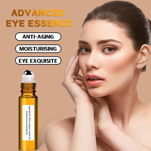 IFVGFB 3 Pcs Castor Oil Frankincense Eye Serum, Reduces Dark Circles & Puffiness, Alleviate Wrinkles & Eyes Fatigue