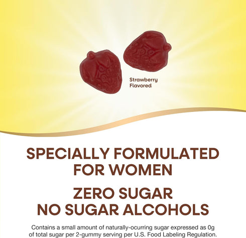 Gummy 80 Gummies Natures Way Alive! Zero Sugar Women's Multivitamins, Energy Metabolism*, Hair, Skin, Nails*