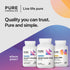 PureFormulas Alpha Lipoic Acid 100 mg ALA Supplement for Liver Support, Antioxidants, 60 Tablets