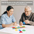 SILAIDESI Set Wooden Bead Sequencing for Seniors, Lacing & Stacking Activities, Memory Games for Elderly, Cognitive Aid