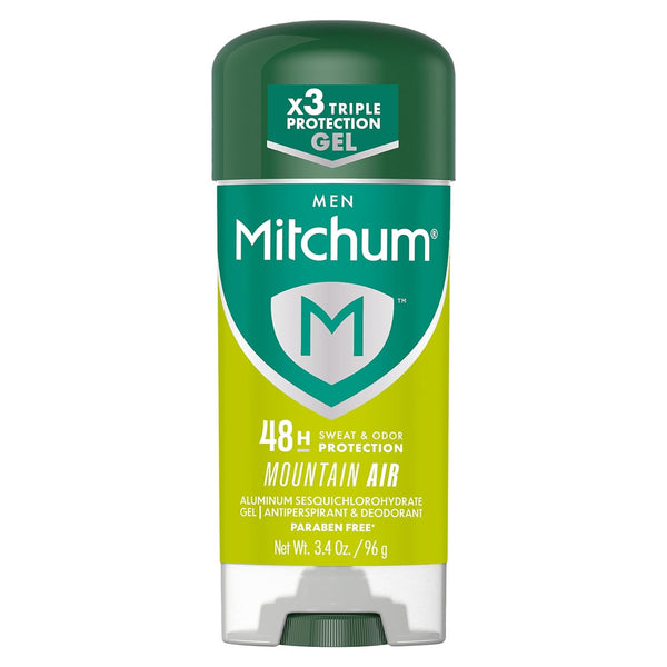 Mitchum Men’s Antiperspirant & Deodorant Gel, Mountain Air, 48HR Protection, 3.4 oz