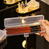Portable Travel Cosmetic Brush Holder, Dispenser Storage Box with Transparent Lid, 3 pcs