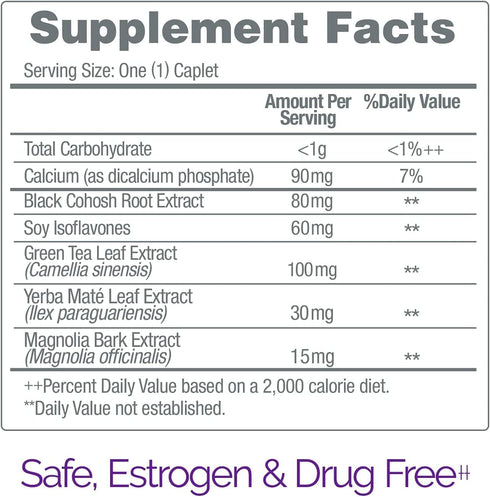 Estroven Stress Relief & Energy Boost for Menopause Relief, 28 Ct. - Drug-Free and Gluten-Free