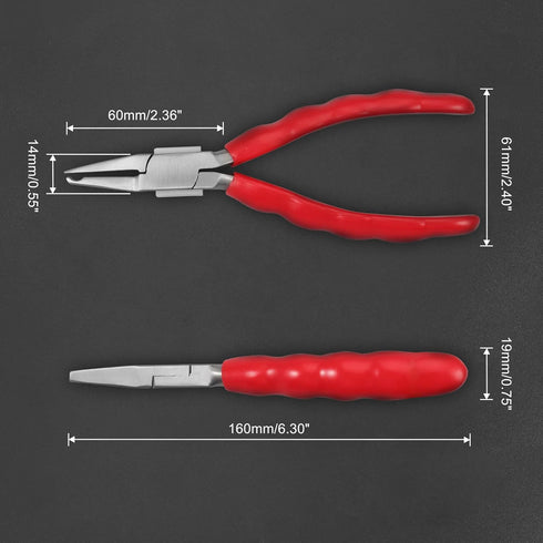 6 Inches Nose Pad Plier for Adjusting Eyeglass Arms, Stainless Steel Optical Hand Tool with Screwdriver