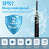 Liuyuee 12 42000vpm 6 IPX7 3 Pack Electric Toothbrush for Adults, Rechargeable Electric Toothbrush with Brush Heads