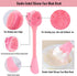 4 Pack Silicone Facial Cleansing Brush, 4 in 1 Double-Ended Exfoliating Wash Scrub Brush for Face Skincare