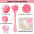 Silicone Facial Cleansing Brush, Beomeen 4 in 1 Handheld Face Scrubber for Gentle Exfoliating