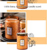 SULEAD 80% 75 14 Oz Relax Candle Soy Wax XL Hr Embossed Glass Jar Essential Oil Smokeless Aromatherapy Home Valentine