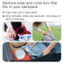 BVN Leakproof Denture Cup - Upgraded Carrying Storage for Soaking Dentures, Travel Retainer Cleaning Case