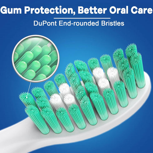 HX7022/66 HX7023 HX7001 6 Pack BrightDeal Toothbrush Heads for Philips Sonicare Essence Elite Advance Xtreme CleanCare