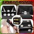 Motipuns 6 Decoration(11.8 Inch,Black) Pcs Large Dice Favor Boxes with Light, Large Dice Box Casino Party Decorations