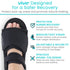 Vive Rounded Post Op Shoe for Injured Foot - Orthopedic Recovery Shoes for Women, Men - Lightweight, Adjustable Medical