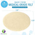 Oval Felt Callus Protective Pads, Adhesive Foot Pads Surrounding Calluses from Rubbing on Shoes, 1/8", 25 Pack