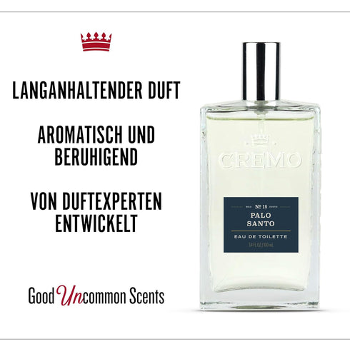 Cremo Spray Cologne, Palo Santo (Reserve Collection) - 3.4 Fl Oz - Bright Cardamom, Dry Papyrus & Aromatic Palo Santo