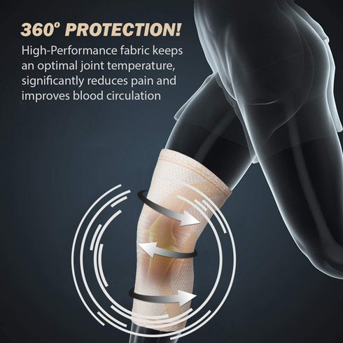 POWERLIX Leg Sleeve - Best Knee Brace for Leg Pain for Men & Women Knee Support for Running, Basketball, Volleyball