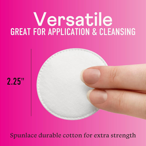 Swisspers Premium Cotton Rounds, 100 Count (Pack of 6) - 100% Pure Cotton, Soft, Hypoallergenic Pads for Makeup Removal