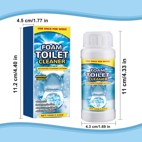 Holyarm 2PCS Cleaner,2025 Foam Toilet New Toilet Bowl Cleaner,Advanced Bathroom Cleaner for Home,Powerful Instant Bowl