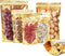 100 Pack Resealable Smell Proof Bags with Clear Front Window, 7x10+3 inch Foil Mylar Pouches for Food, Party Favors