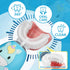 LHhuizou 4 2 360-Degree IPX7 Kids U Shaped Electric Toothbrush Brush Heads, Automatic Sonic Toothbrush Kids Modes