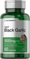 Horbaeach Aged Black Garlic Capsules 1500mg | 60 Count | Fermented Extract Supplement, Non-GMO, Gluten Free