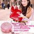 Contact Lens Case, Cute Bling Stars Holder Travel Kit with Remover Tool and Mirror (Pink)