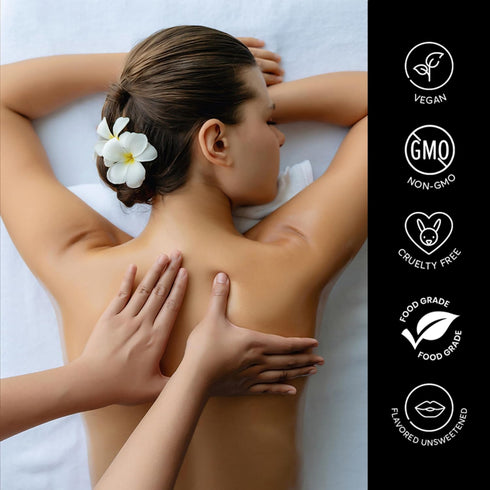 Aromatherapy Massage Oil Candle for Relaxation & Home SPA, Vegan Oils for Full Body Massage Therapy, Sustainable