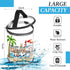 Sanwuta Beach Theme Clear Lotion Toiletry Bag, Travel Makeup Case, Waterproof PVC Cosmetic Bag with Handle, Zipper