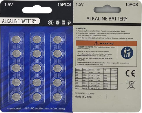 youchen 371 370 LR921 15 Pack AG6 LR920 SR920SW 1.5V Alkaline Button Battery Cell Watch Batteries