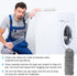 200 Pack Washing Machine Lint Traps, Stainless Steel Lint Catcher for Washer Hose Drain