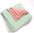 kimteny Cleaning Cloths Kitchen Towels, Microfiber Washcloths, Lint Free Reusable Dishcloths, Pack of 5 (Pink-Green)