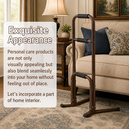 PXNTLA 3-Tier Couch Chair Stand Assist Aid for Seniors, Stand Assist Rail for Elderly - Fixed Height Floor Standing