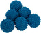 S&T INC. Reusable Plastic Dryer Balls, 6 Pack, Dark Blue, 2.5 in Fabric Softener for Laundry.