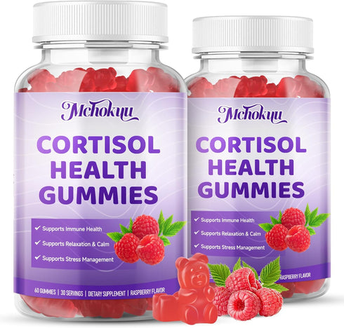 Gummies Gummies 60 Count Cortisol Supplement for Women Sugar Free Cortisol with Ashwagandha, Magnesium, L-Theanine
