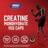 NOW Foods Sports Nutrition - Creatine Monohydrate 750 mg, Mass Building/Energy Production - 240 Veg Capsules