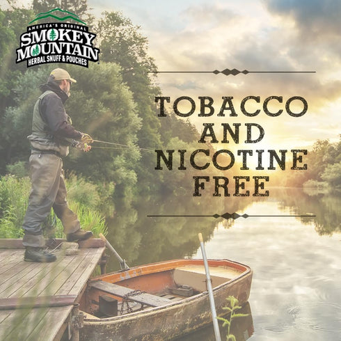 Smokey Mountain Caffeinated Pouches - Arctic Mint, Tobacco Free and Nicotine Free, 5 Can Box with 15 Pouches Per Can