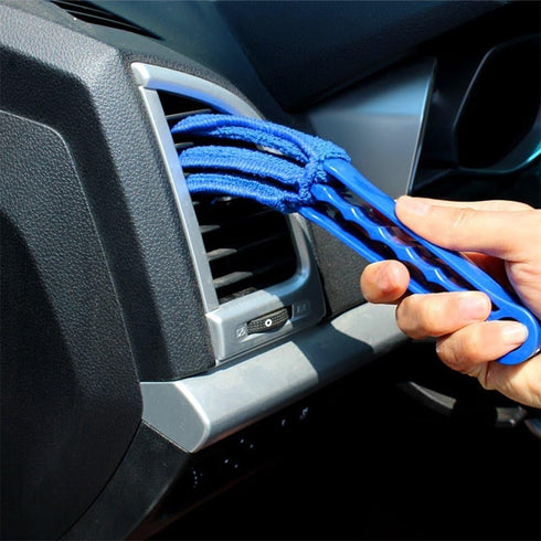 SENHAI Duster Set of 2 - Microfiber Cleaner Brush for Window Blinds, Air Conditioner, Vent, with 2 Extra Sleeves