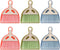 SOUJOY 6 Pack Small Dustpan and Brush Set, Mini Hand Broom and Dustpan for Table, Desk, Keyboard, Cars