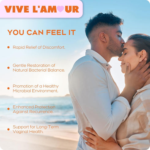 Vive L'Amour 12 Bacterial Vaginosis Symptoms, Vaginal Suppositories for Fishy Odor, Excess Discharge, Itching